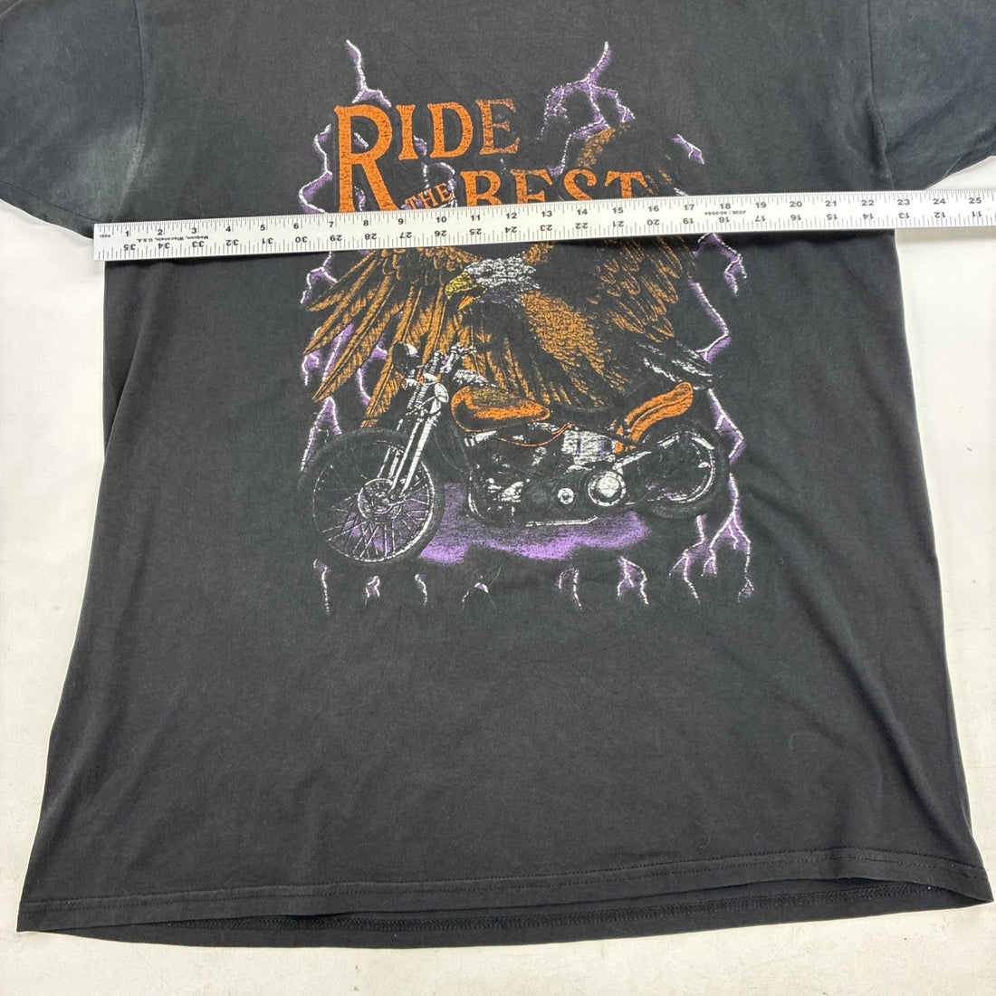 Vintage Ride The Best Eagle Lightning Thunder T-Shirt Size XL