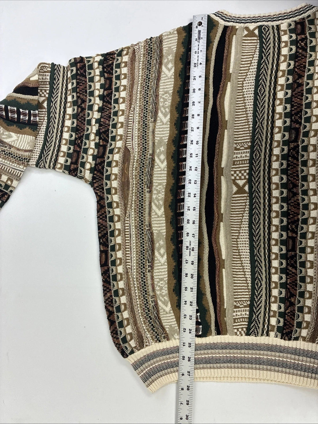 Vintage Croft & Barrow 3D Knit Crewneck Sweater Size Large
