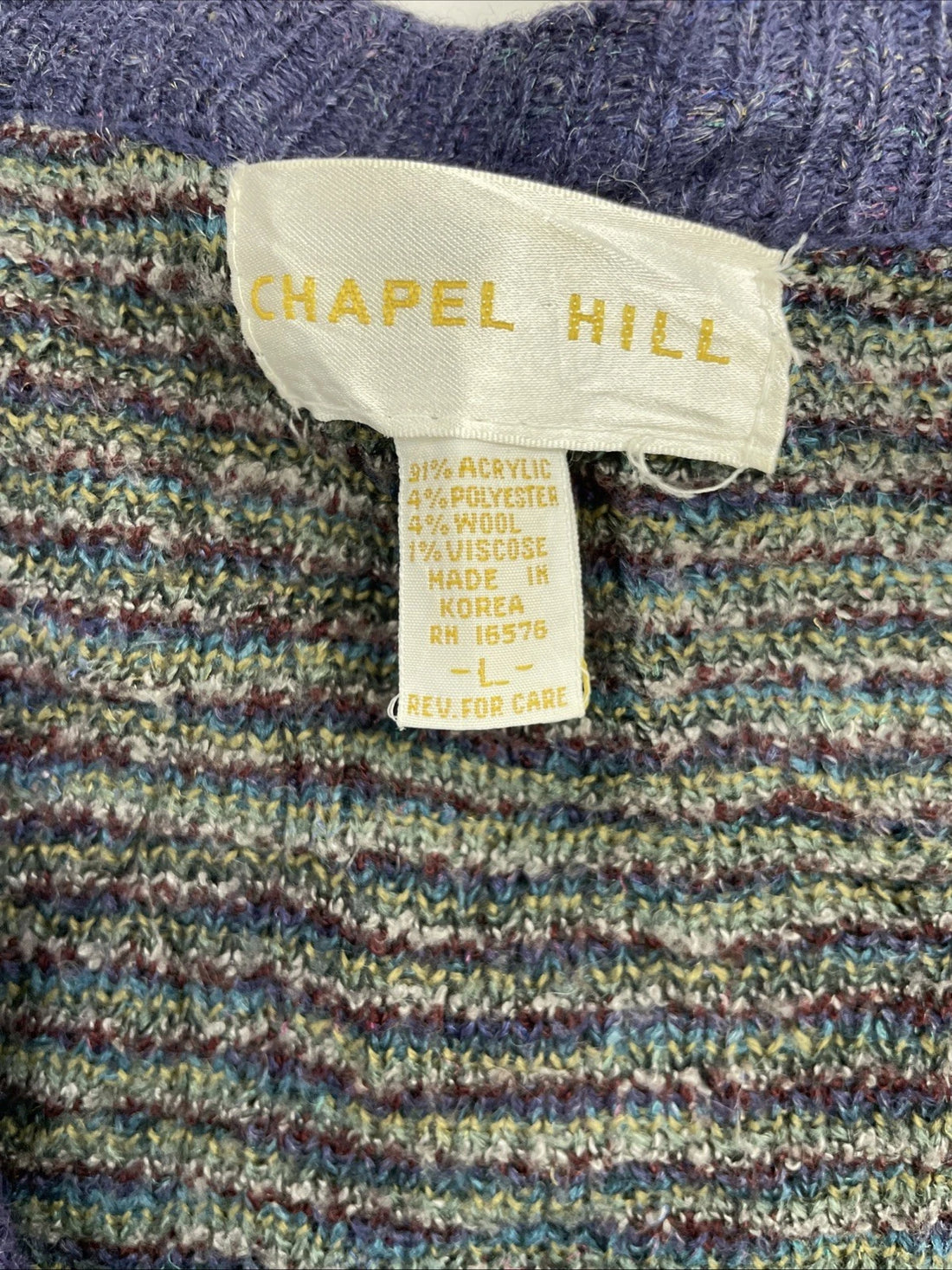 Vintage Chapel Hill Cardigan Sweater Size Large