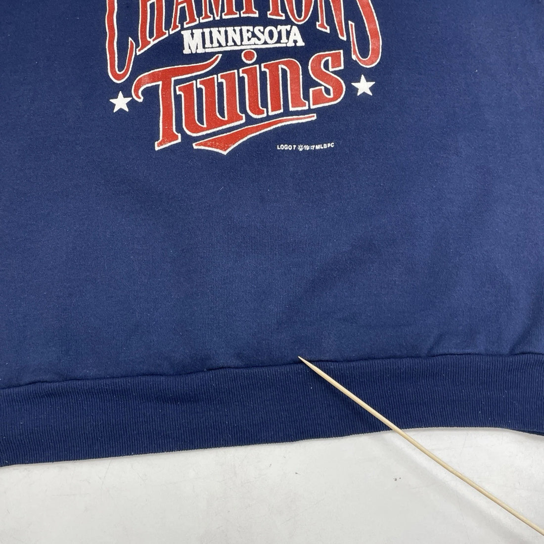 Vintage Minnesota Twins World Series Champions Logo 7 Sweatshirt Large 80s MLB