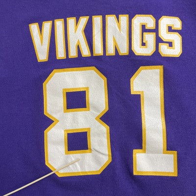 Vintage Minnesota Vikings Anthony Carter Sand-Knit Sweatshirt Jersey Large NFL