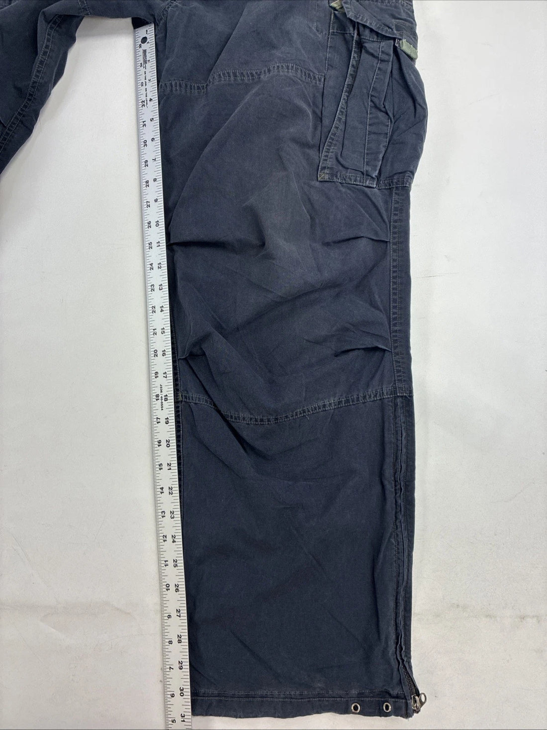 Abercrombie & Fitch Paratroops Military Cargo Pants Size Medium Blue