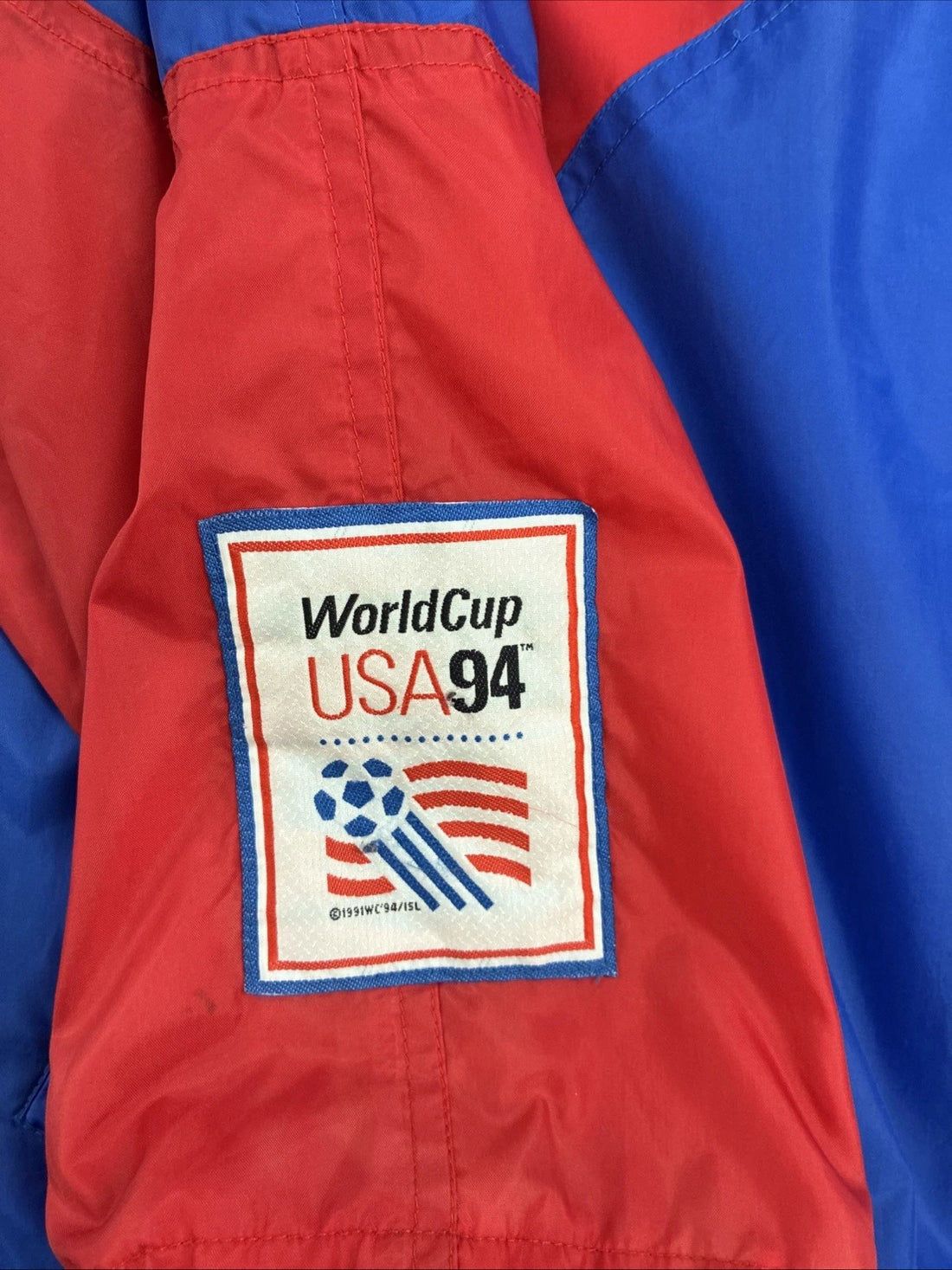 Vintage Team USA Soccer Apex One Windbreaker Light Jacket Size Large FIFA