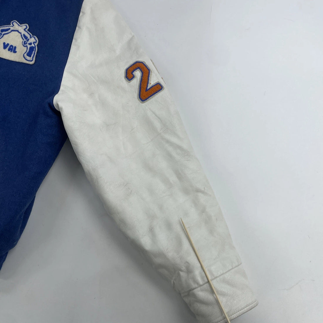 Vintage VAL Pistols Leather Wool Varsity Jacket Size Large