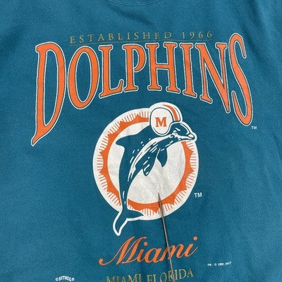 Vintage Miami Dolphins Sweatshirt Crewneck Size Medium 1995 90s NFL