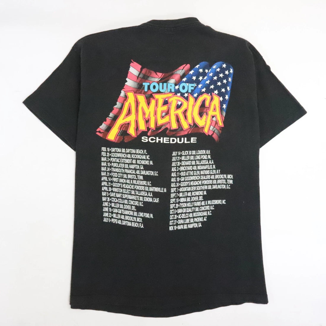 Vintage Rusty Wallace American Flyer Tour 96 Racing T-Shirt Size XL
