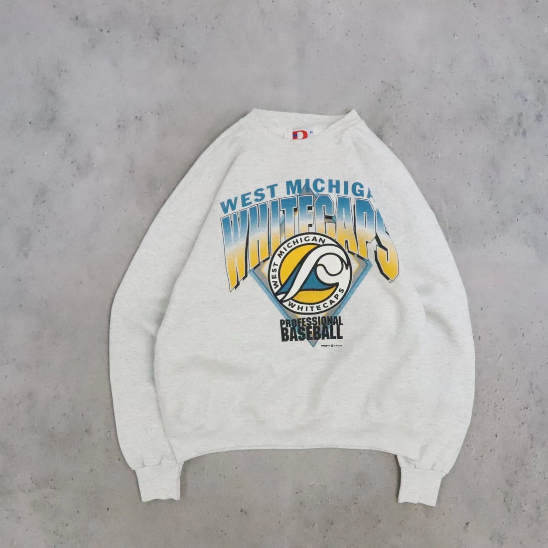 West Michigan Whitecaps Crewneck Sweatshirt Size XL Vintage 90s MiLB MLB