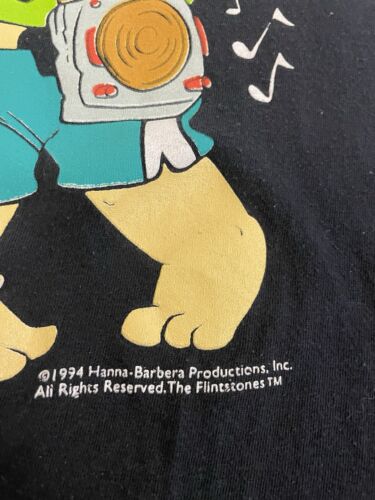 Vintage The Flintstones Bamm Bamm Pebble T-Shirt One Size Cartoon 1994 90s