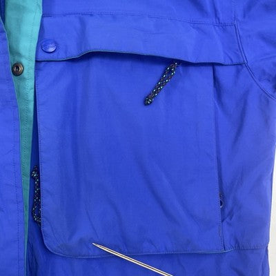 Vintage L.L. Bean Coat Jacket Size Large Tall Blue