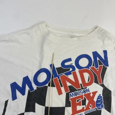 Vintage Molson Indy Racing T-Shirt Size XL 90s