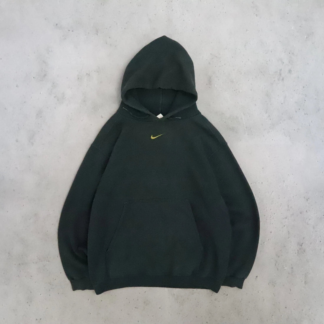 Nike Middle Swoosh Sweatshirt Hoodie Size Medium Green Vintage