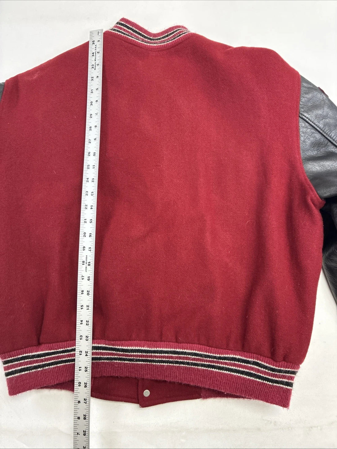 Vintage NP Football Leather Wool Varsity Jacket Size XL 2004