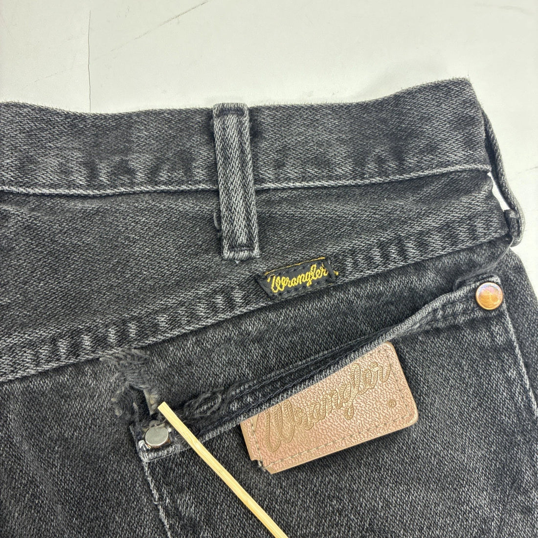 Vintage Wrangler Denim Jeans Pants Size 30 X 30 Black
