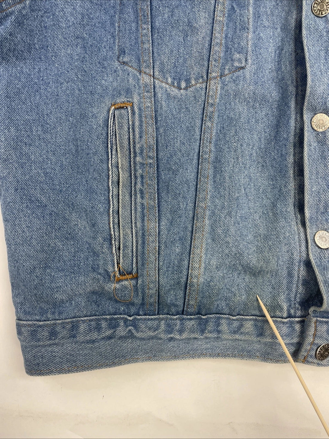 Vintage Home Depot Denim Trucker Jacket Size Large