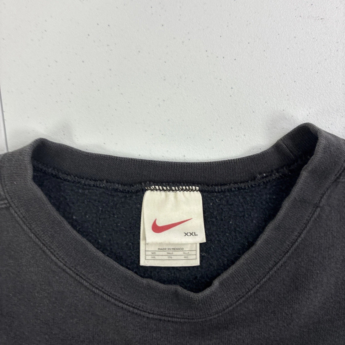 Vintage Nike Crewneck Sweatshirt Size 2XL Black Embroidered Swoosh 90s