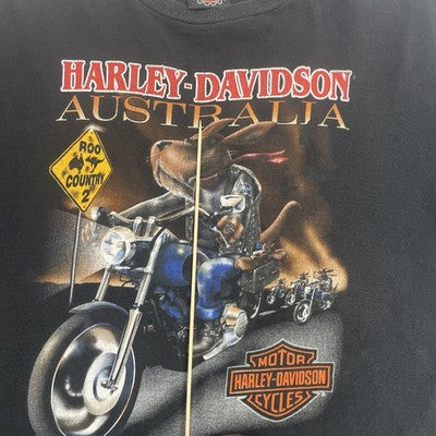 Vintage Harley Davidson Australia Kangaroo T-Shirt Size 3XL 1997 90s