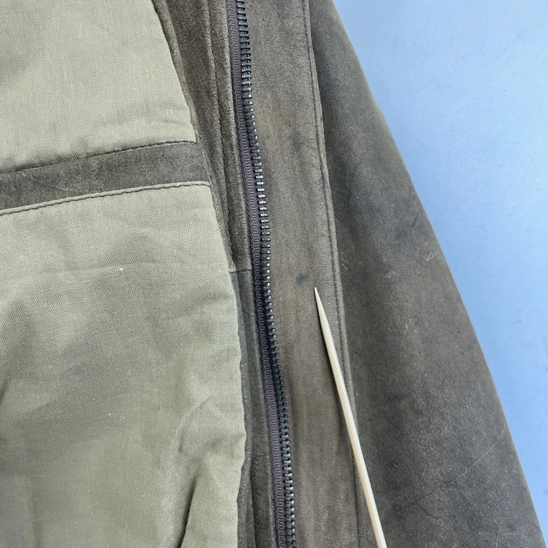 Vintage B4U Bomber Leather Jacket Womens Size Large Brown