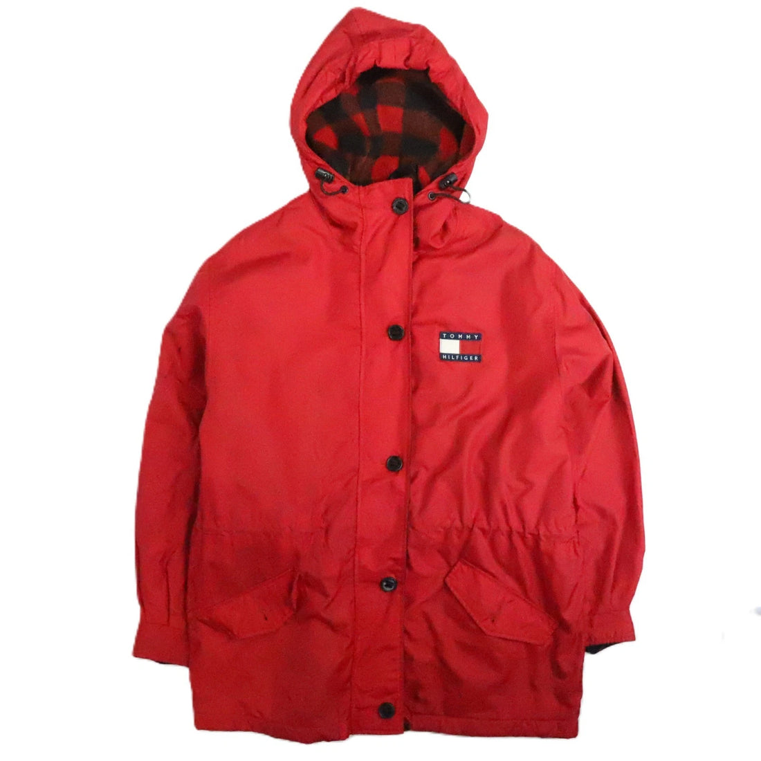 Vintage Tommy Hilfiger Fleece Lined Jacket Size Large Red