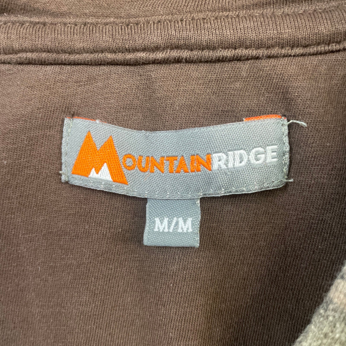 Vintage Mountain Ridge Tree Camo Full Zip Sweatshirt Hoodie Size Medium