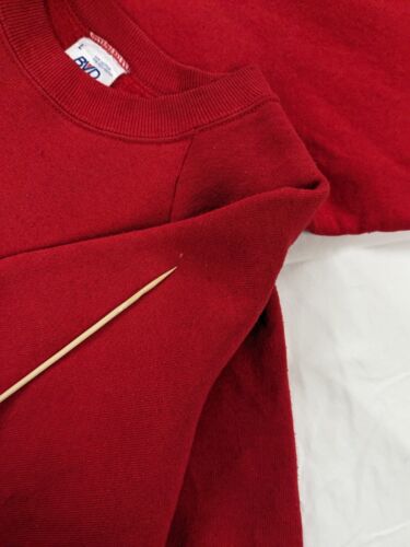 Vintage Harvard Crimson Crest Sweatshirt Crewneck Size Large Red 90s NCAA