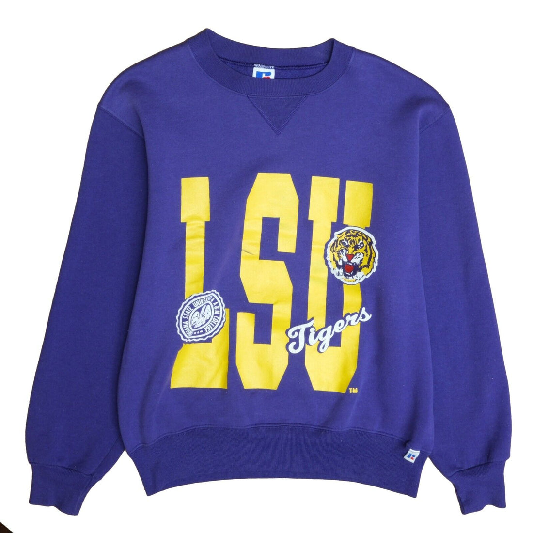 Vintage LSU Tigers Russell Athletic Sweatshirt Crewneck Size Medium NCAA