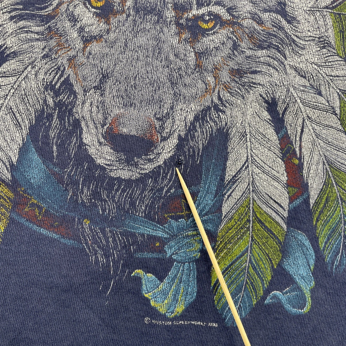 Vintage Wolf Dreamcatcher Crewneck Sweatshirt Size XL
