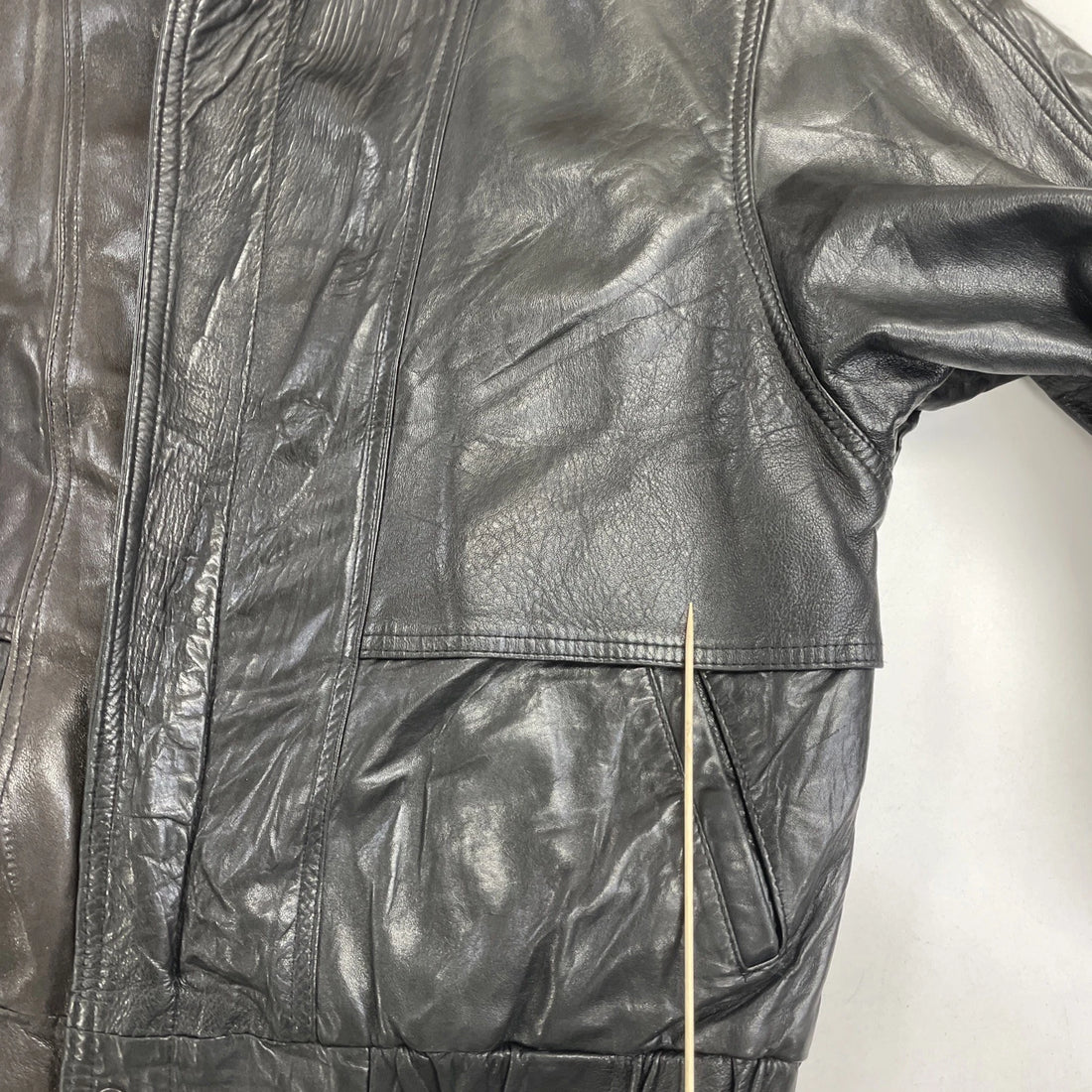 Vintage London Fog Leather Bomber Jacket Size Large
