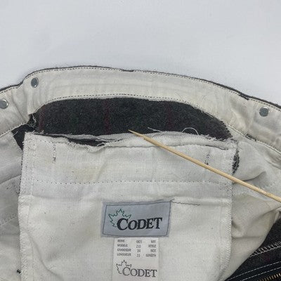 Vintage Codet Wool Trouser Pants Size 34 Plaid