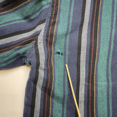Vintage Wrangler Western Pearl Snap Shirt Size Medium Striped