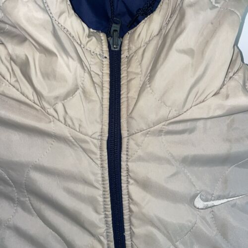 Vintage Nike Jacket Size Medium Blue Insulated Reversible 90s