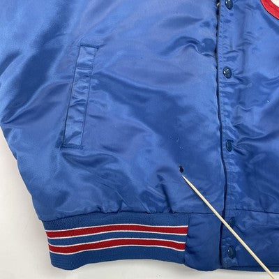 Vintage Chicago Cubs Chalk Line Satin Bomber Jacket Size XL MLB