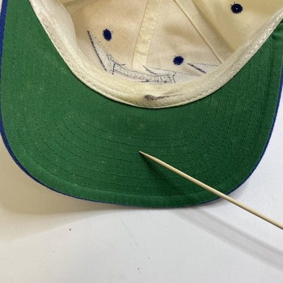 Vintage New York Rangers Logo Athletic Shark Tooth Wool Snapback Hat Cap 90s NHL
