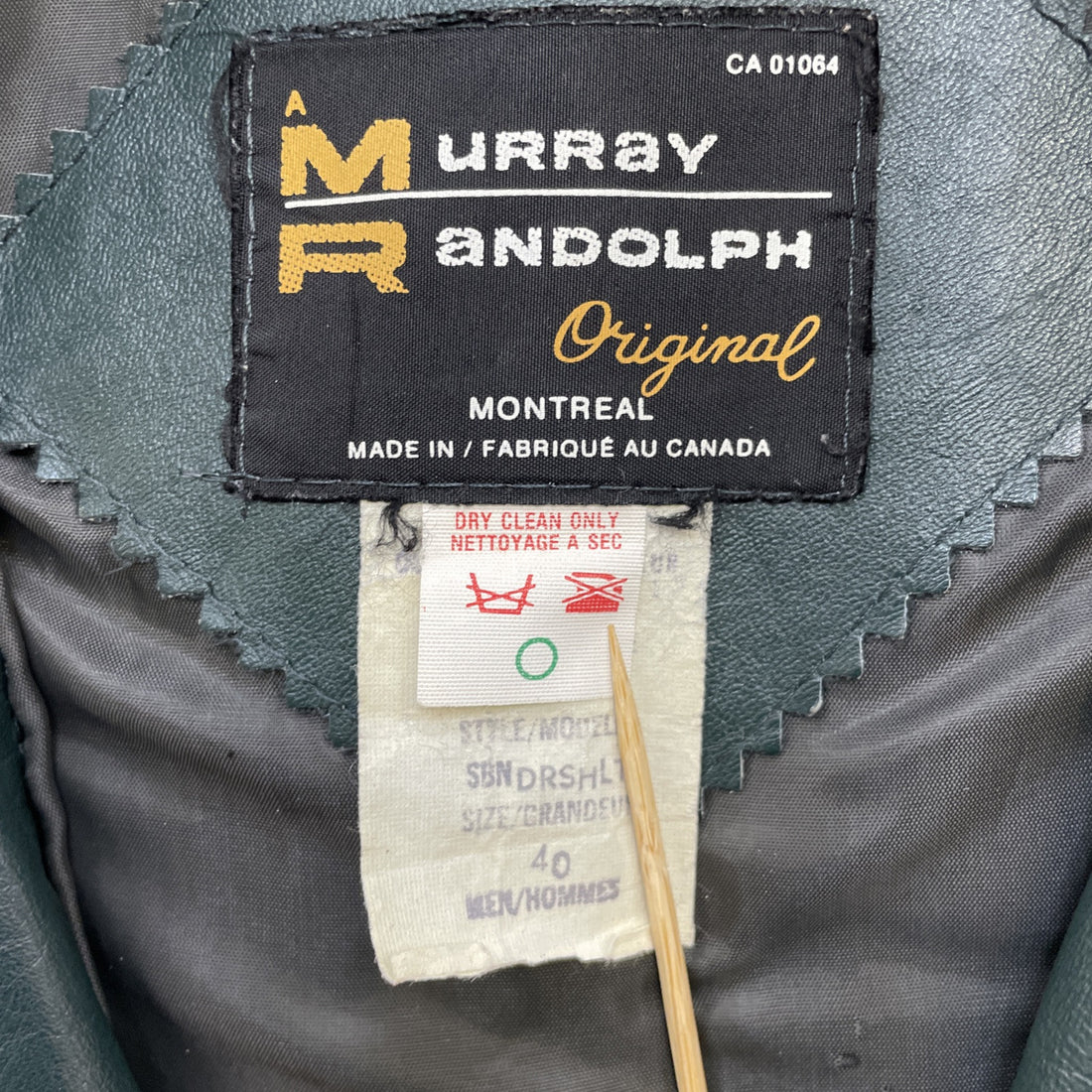 Vintage Elmwood Volleyball Champions Leather Jacket Size 40 1989 80s