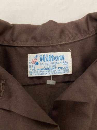 Vintage Kemper Landscaping Hilton Button Up Bowling Shirt Size 36 60s