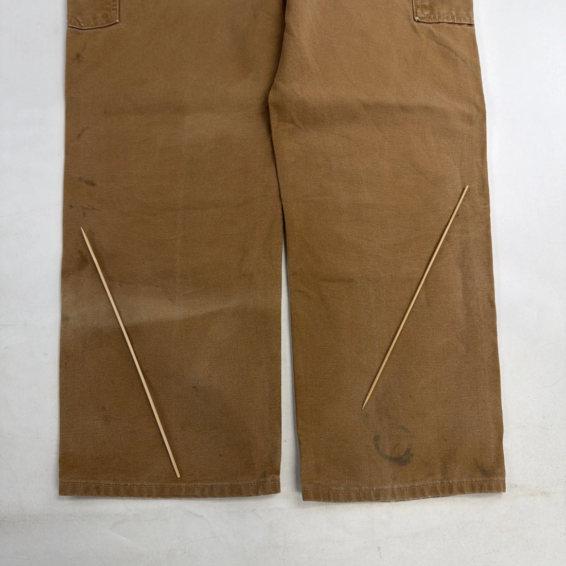 Carhartt Canvas Double Knee Carpenter Work Pants Size 36 X 30 B01 BRN