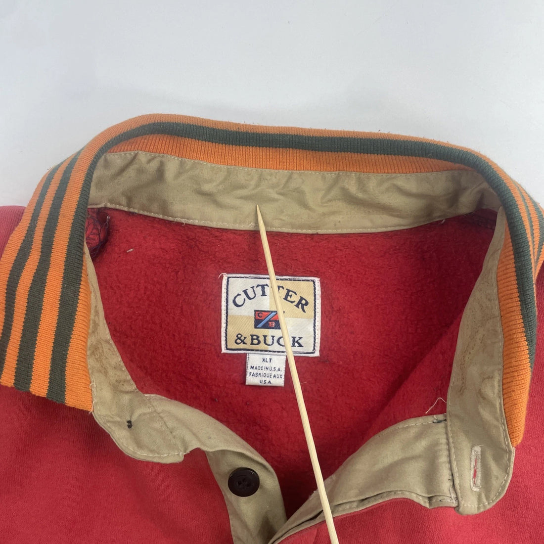 Vintage Cutter & Buck Color Block Rugby Sweatshirt Size XL Tall