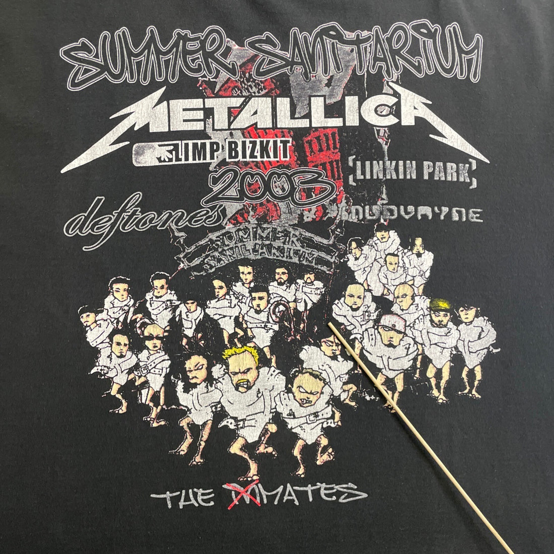 Vintage Summer Sanitarium Inmates T-Shirt XL 2003 Deftones Metallica Linkin Park