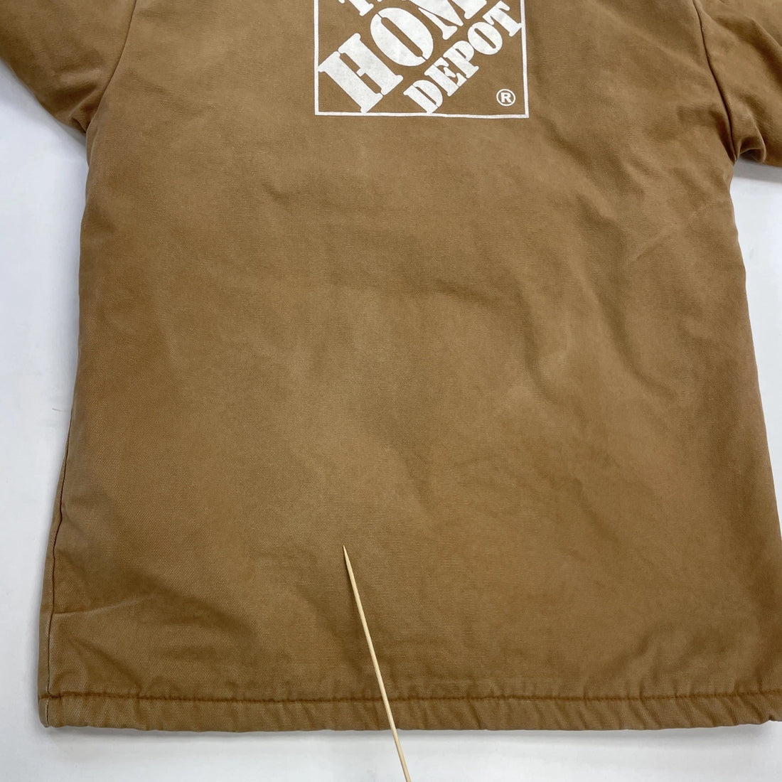 Vintage Home Depot Canvas Chore Work Jacket Size Large Blanket Lined