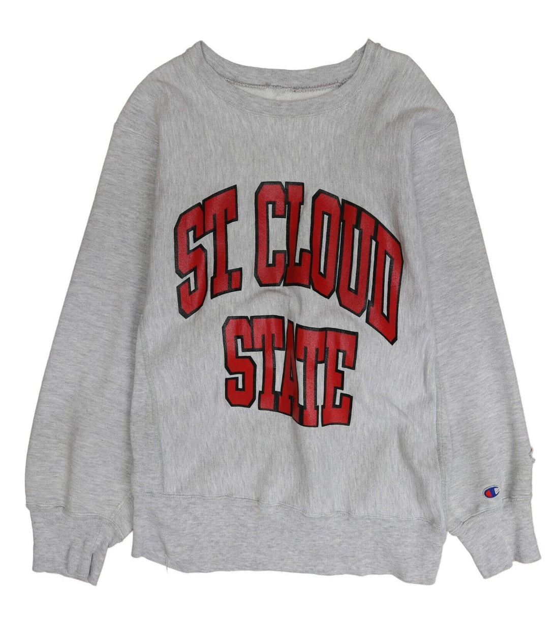 Vintage St Cloud State Champion Reverse Weave Sweatshirt Size Medium Gray 90s