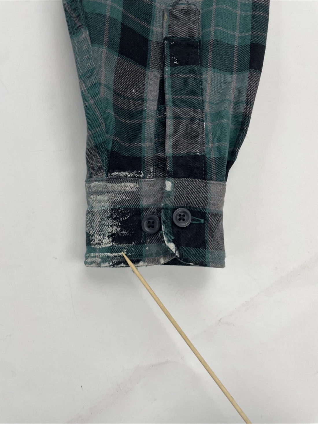 L.L. Bean Button Up Shirt Size Large Green Plaid