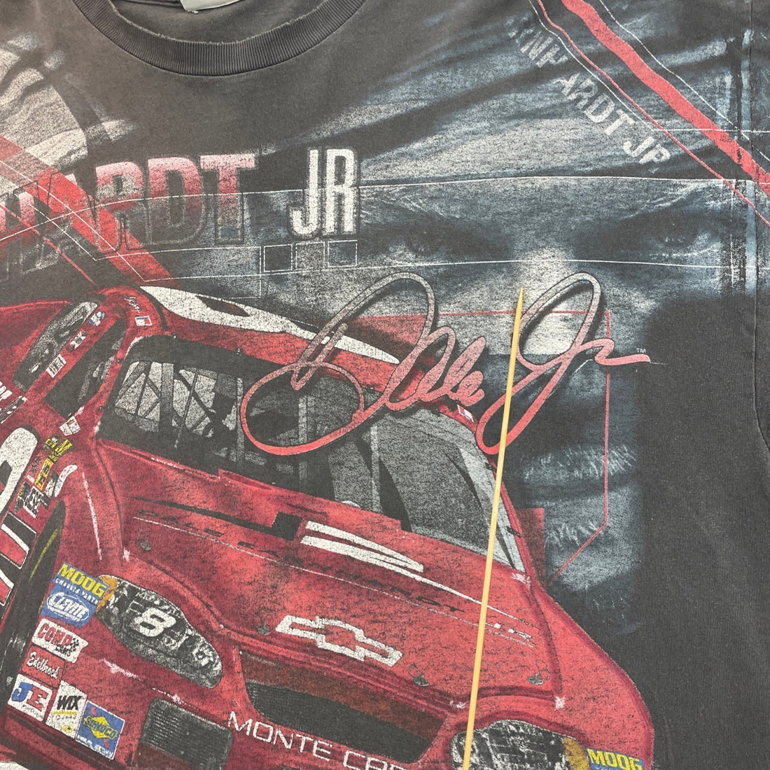 Vintage Dale Earnhardt Jr Racing T-Shirt Size XL All Over Print