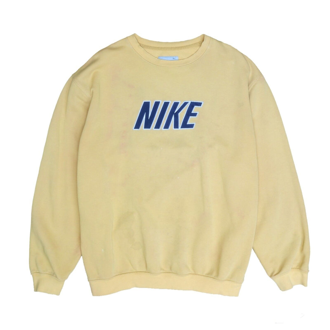 Vintage Nike Sweatshirt Crewneck Size XL Yellow Spell Out