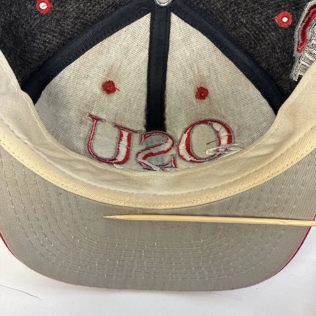 Vintage Ohio State OSU Buckeyes #1 Apparel Snapback Hat Cap OSFA NCAA