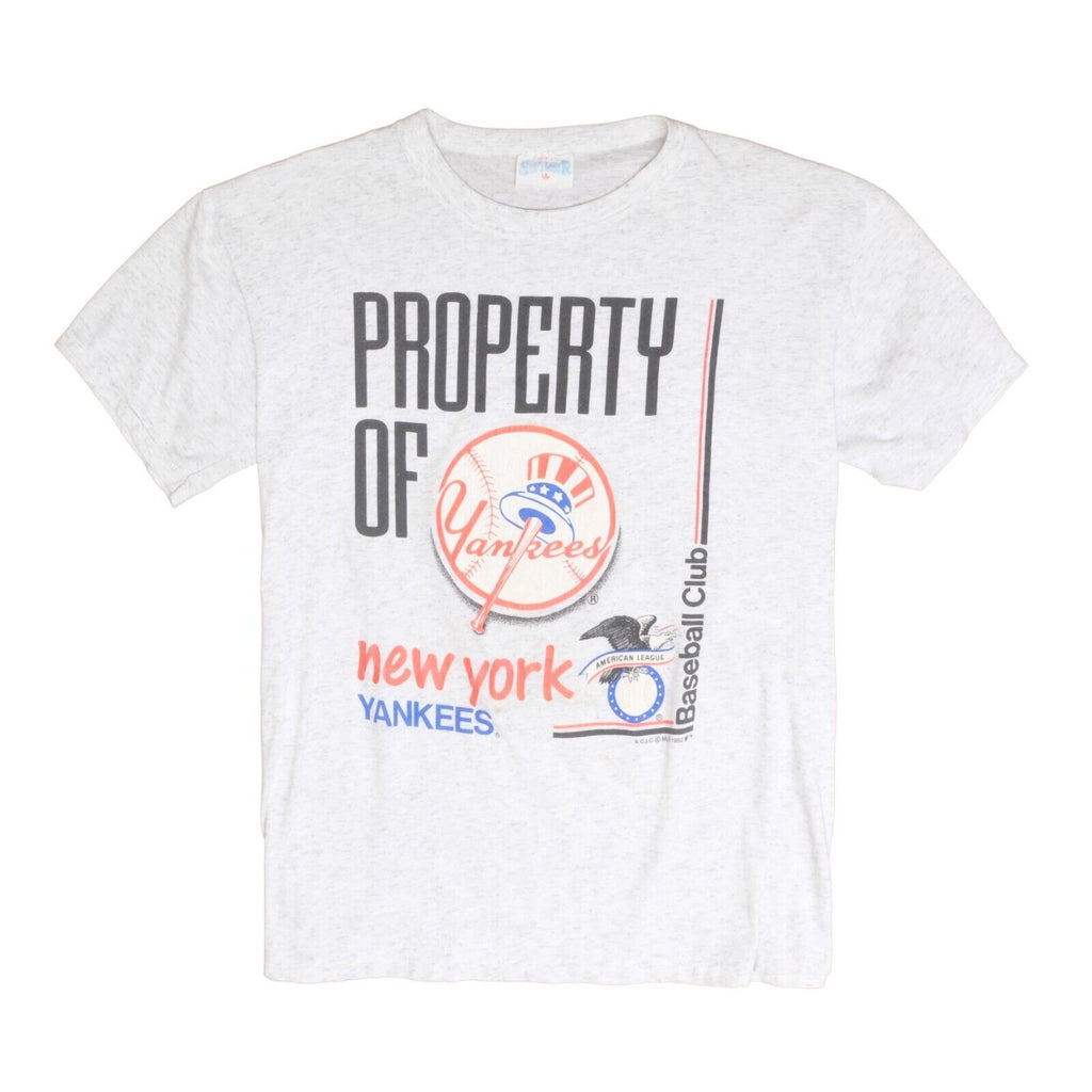 80s Vintage New York Yankees Property of Baseball Mlb T-shirt 