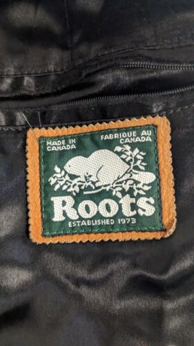 Vintage Roots Leather Vest Jacket Size Large Brown