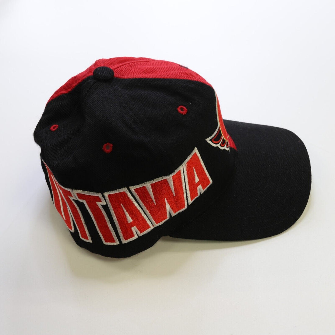 Vintage Ottawa Senators Wool Split CCM Snapback Hat Cap OSFA 90s NHL