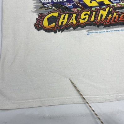 Vintage Jeff Gordon Looney Tunes Racing T-Shirt 2XL All Over Print 2001 NASCAR
