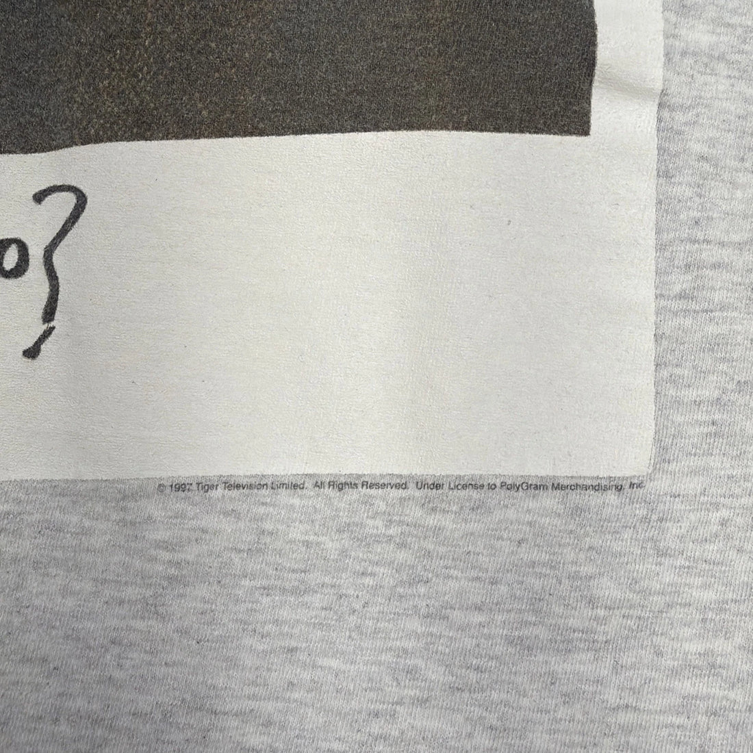 Vintage Mr. Bean Guess Who Polaroid T-Shirt Size Large 90s