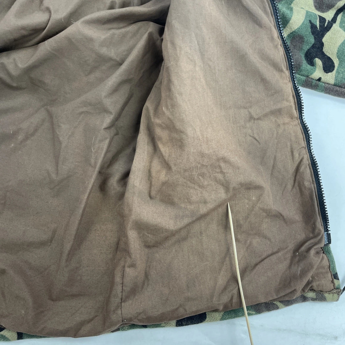 Vintage Cabela's Whitetail Clothing Woodland Camo Wool Hunting Coat Jacket Large