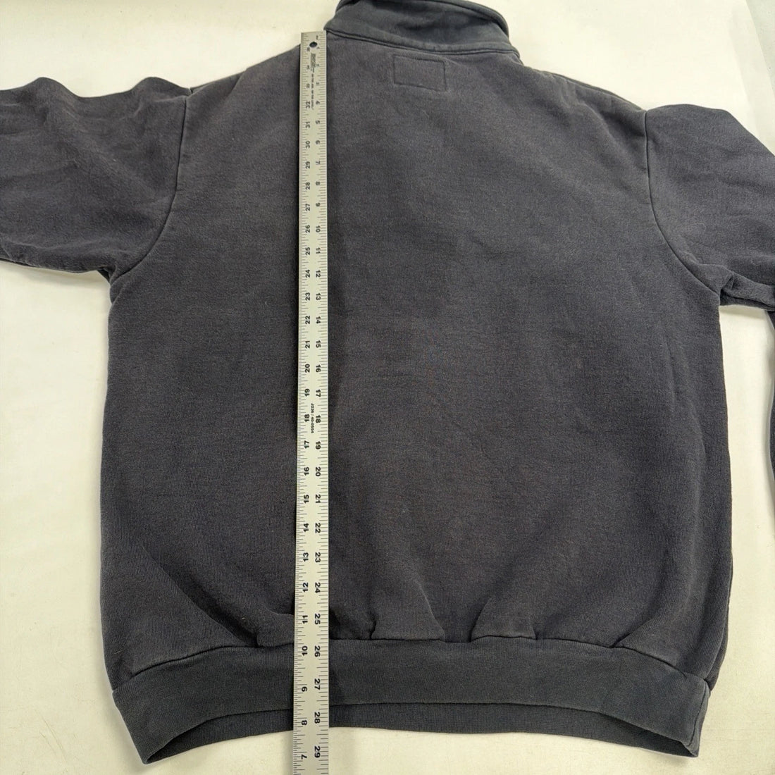 Vintage Taz Looney Tunes 1/4 Zip Pullover Sweater Size Large Black